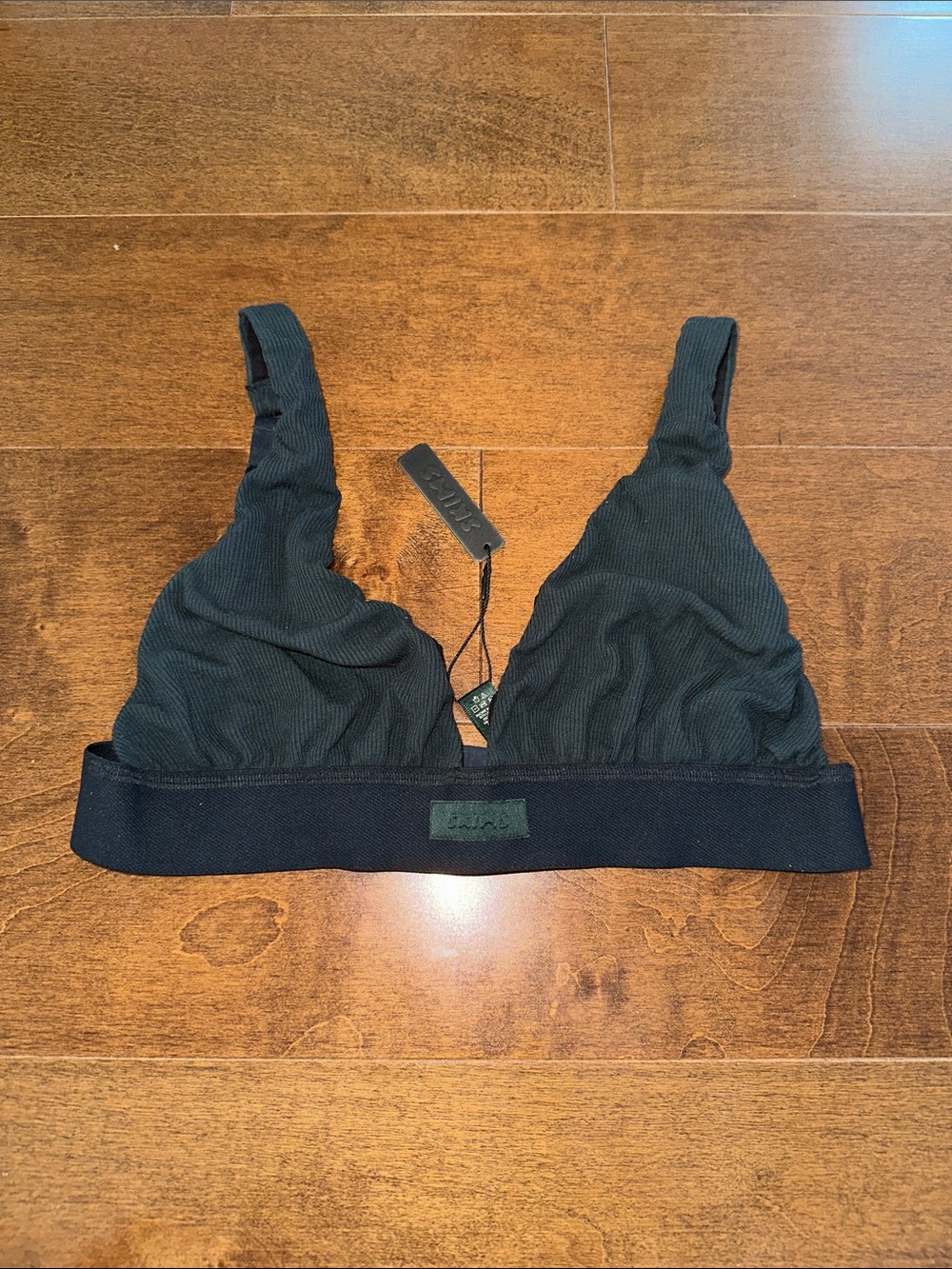 SKIMS SOFT LOUNGE Plunge Bralette Cypress S
